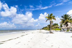 beautiful beach at Fort Myers in america