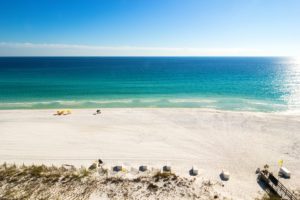 Emerald waters of Miramar Beach in Destin, Florida, USA