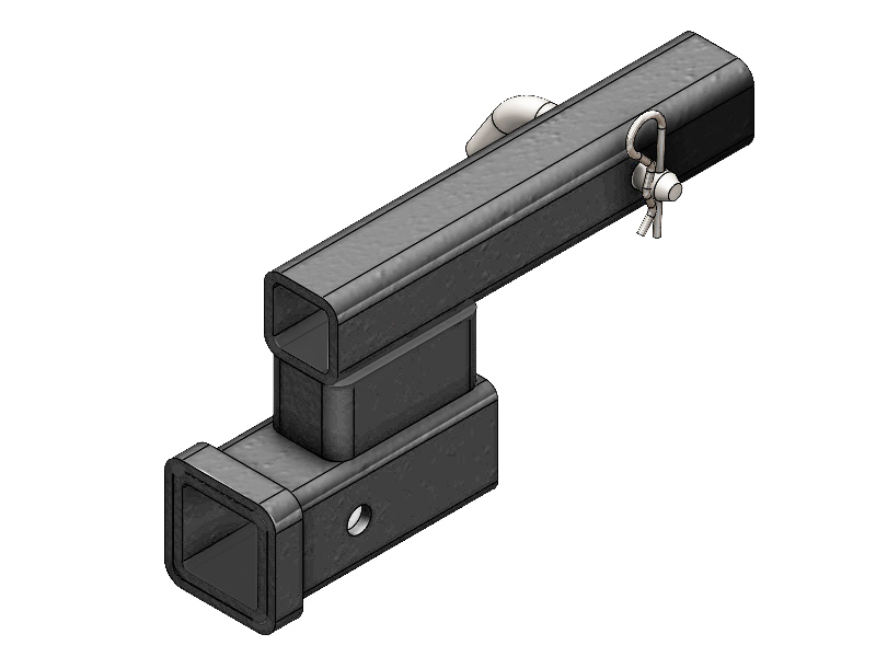 BlueOx 4” Rise/Drop Receiver, 5,000 lbs, 7 3/4” long
