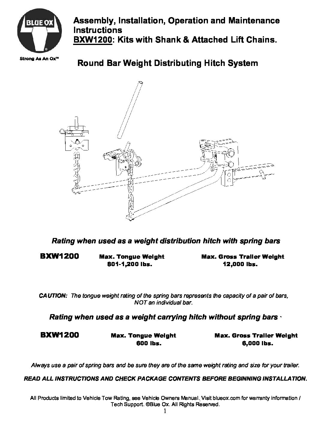 Guide to Measuring Tongue Weight - Blue Ox