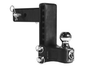 Close-up view of Blue Ox BXH12271 adjustable ball mount hitch