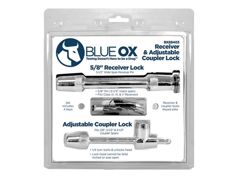 Pin Style Coupler Lock & 5/8" Receiver Lock Kit
