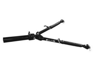 Class III tow bar Steel construction 6,500 lbs towing capacity Features non-binding latches