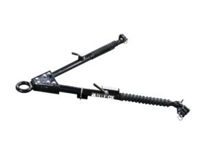 Class IV tow bar Steel construction 10,000 lbs towing capacity Features easy release latches