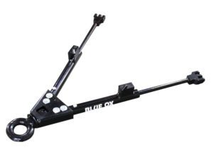 Class V tow bar Steel construction 20,000 lbs towing capacity Features easy release latches