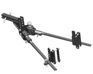 3D rendering of TrackPro weight distribution hitch