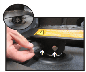 installing a 5th wheel hitch base insertion of lynch pin 